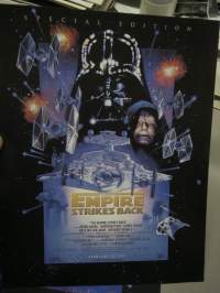 Star Wars - 4 kpl isokoikoisia postikorttiviivoitettuja painokuvia