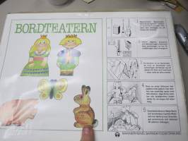Pöytäteatteri - Mannerheimin Lastensuojeluliiton julkaisema pöytäteatteriaineisto, suomen- ja ruotsinkielinen