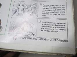 Pöytäteatteri - Mannerheimin Lastensuojeluliiton julkaisema pöytäteatteriaineisto, suomen- ja ruotsinkielinen