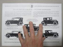 Oldsmobile Modell 30 med 6-cylindrig 42 hkr motor -broschyr -myyntiesite