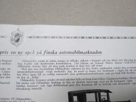 Oldsmobile Modell 30 med 6-cylindrig 42 hkr motor -broschyr -myyntiesite