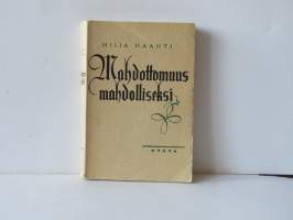 Mahdottomuus mahdolliseksi