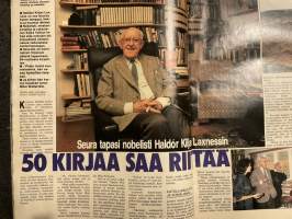 Seura 1986 nr 44, Hjallis Harkimo (yksinpurjehdus) Kapkaupungissa, Haldor Laxness