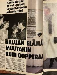 Seura 1986 nr 51-52 Karita Mattila, Ritari Ässä / David Hasselhoff, Jari Kurrin joulutunnelmat, Paavo Nurmi - televisionäytelmä