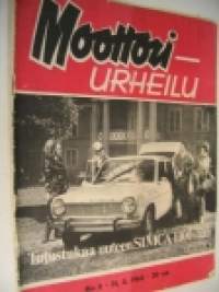 Moottoriurheilu 1968 nr 6 Moottoriurheilu 1968 nr 6 Simca 1100, Simca 1100  Vauxhall Viva Gt. BMW 1600-2