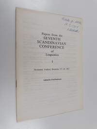 Papers from the Seventh Scandinavian Conference of Linguistics - Hanasaari, Finland, Dec. 17 - 19, 1982