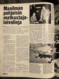 UM Uusi Maailma 1972 nr 16 ilmestynyt 3.8.1972, Pia ja Kosti Ilveskero, Maailman pohjoisin matkustalaivalinja - Kokkola - Skellefteån, Helvetinenkelit