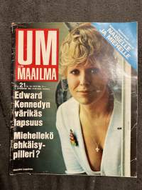 UM Uusi Maailma 1972 nr 21 ilmestynyt 12.10.1972, Alastalon isännät viljelevät kirjolohta, Kaivopuiston harmaa lady, Romy Schneider on taas Sissi