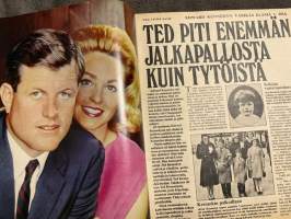 UM Uusi Maailma 1972 nr 21 ilmestynyt 12.10.1972, Alastalon isännät viljelevät kirjolohta, Kaivopuiston harmaa lady, Romy Schneider on taas Sissi