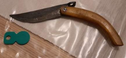 Antique Pruning Knife with bone Handle Linkkari