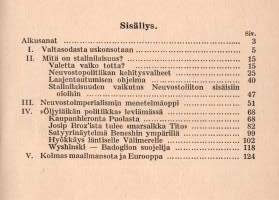Stalinilaisuus  -Neuvostopolitiikka toisen maailmansodan aikana