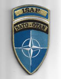 NATO-OTAN  ISAF -   hihamerkki kangasmerkki