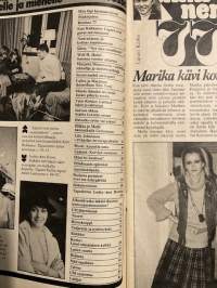 Uusi Maailma 1977 nr 2 ilmestynyt 26.1.1975, Auli ja Kari Rahkamo, Marjstta Metsivasra, Callen ja Marjatan New York, Sophia Loren, Hilkan ja Matin (Ahde) häämatka