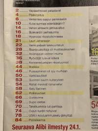 Alibi 2013 nr 1, Kotkan murha, kansanedustajien rikostuomiot, vanha rikis - Satu Sallisen surma