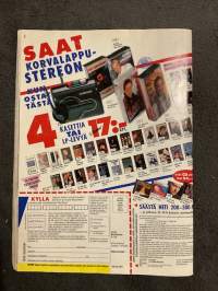 Nykyposti 1990 nr 7, Nina Björkenfelt, Helinä Ilkka, Meedio Olli Kalajoki, nyt puhuu Mikkelissä vammautunut poliisi