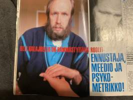 Nykyposti 1990 nr 7, Nina Björkenfelt, Helinä Ilkka, Meedio Olli Kalajoki, nyt puhuu Mikkelissä vammautunut poliisi