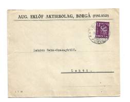 Aug Eklöf Ab Borgå    firmakuori  kulkenut 1931