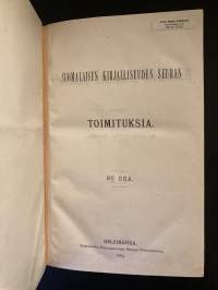 Suomalais-latinalainen sanakirja / Lexicon Fennico-Latinum (1883)