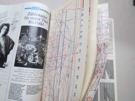 Neue Mode 1987 nr 11 - Tysk tidskrift met utförliga arbetsbeskrivningar på svenska -saksankielinen käsityölehti, mukana ruotsinkieliset ohjeet ja kaava-arkit