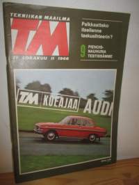 Tekniikan maailma 17 / 1966 ( Koeajossa Audi /Ajossa Barracuda S )