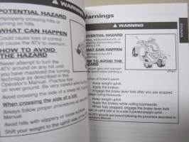 Arctic Cat ATV 2005 Operator´s Manual -mönkijä, käyttöohjekirja englanniksi