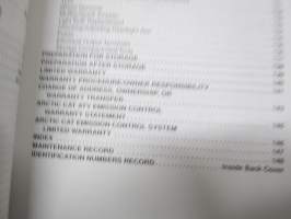 Arctic Cat ATV 2004 Operator´s Manual -mönkijä, käyttöohjekirja englanniksi