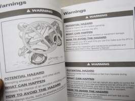 Arctic Cat ATV 2004 Operator´s Manual -mönkijä, käyttöohjekirja englanniksi