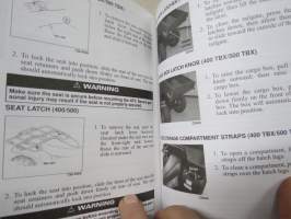 Arctic Cat ATV 2004 Operator´s Manual -mönkijä, käyttöohjekirja englanniksi