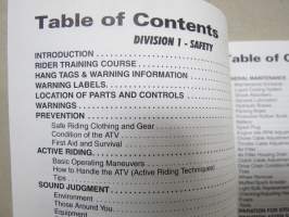 Arctic Cat ATV DVX 400 2004 Operator´s Manual -mönkijä, käyttöohjekirja englanniksi