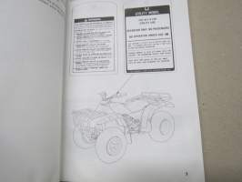 Honda Fourtrax 300 4X4 1997 Owner´s Manual -mönkijä, käyttöohjekirja englanniksi