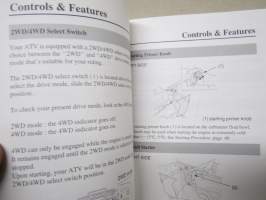 Honda Fourtrax AT, TRX400FA 4X4 2004 Owner´s Manual -mönkijä, käyttöohjekirja englanniksi