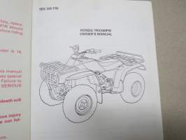 Honda TRX300FW 4X4 1994 Owner´s Manual -mönkijä, käyttöohjekirja englanniksi