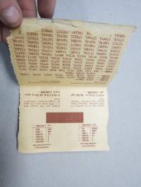 Suomen Sotainvaliidiarpa 1944 - Finlands Krigsinvalidlott, arvonta 29.4.1944, nr 037781 -lottery ticket