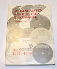 Suomalaisten äänilevyjen hakemisto A - L 1972 -1979 ,Suomalaisten äänilevyjen hakemisto H - Ö 1972 -1979 1980 A - Ö