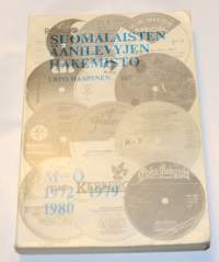 Suomalaisten äänilevyjen hakemisto A - L 1972 -1979 ,Suomalaisten äänilevyjen hakemisto H - Ö 1972 -1979 1980 A - Ö