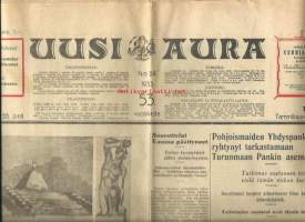 Uusi Aura  26.1.1933 nr 24   sanomalehti