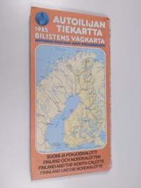 Autoilijan tiekartta 1985 : Suomi ja Pohjoiskalotti 1 : 800 000
