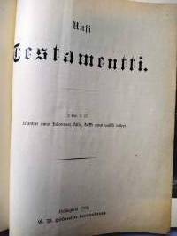 Uusi Testamentti 1906 Vanha fraktuurapainos, karttaliite