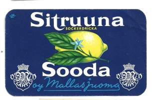 Lahden Sitruuna Sooda -  juomaetiketti