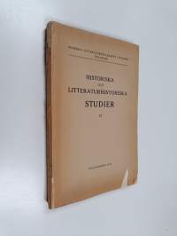 Historiska och litteraturhistoriska studier. 17