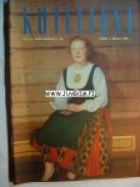 Kotiliesi 1958 nr 4 helmikuu . Menisinkö vielä naimisiin , pajukoreja vai posliinimaalausta? Kannattaako kesämökki , taitoa tarvitaan lasten puhuttelussa ,