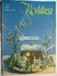 Kotiliesi 1950 nr 2, sisustusarkkitehti Aili Kalske: Uudista, päällystä, millä ja miten?, pois portaiden rasitus, monen mielen myssy