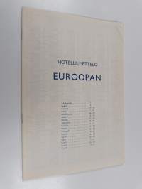 Euroopan matkaopas - julkaisto yhteistyössä ... Suomen autoklubi, Maaseudun autoliitto, Yleinen autoliitto