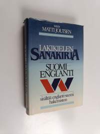 Lakikielen sanakirja : suomi-englanti