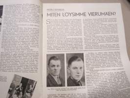 Urheilijan Joulu 1942 - Urheilukuvasto nr 4, Voimistelun tulevaisuus, Suurhiihtäjä Kalle Jussila, Vierumäen Urheiluopiston löytäminen, Taisto Mäki, A.E. Järvinen...