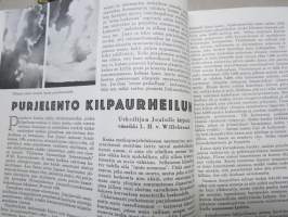 Urheilijan Joulu 1942 - Urheilukuvasto nr 4, Voimistelun tulevaisuus, Suurhiihtäjä Kalle Jussila, Vierumäen Urheiluopiston löytäminen, Taisto Mäki, A.E. Järvinen...