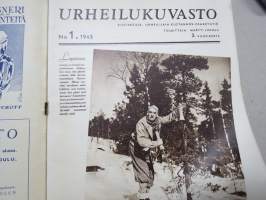 Urheilukuvasto nr 1 (1945), Kansikuva Yrjö Piitulainen, Ylioppilasurheilu, Mestaripoikien äidit, Lena Ringbon merimiehenä v. 1931 Erikssonin purjelaiva &quot;Viking&quot;´llä