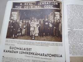 Urheilukuvasto nr 1 (1945), Kansikuva Yrjö Piitulainen, Ylioppilasurheilu, Mestaripoikien äidit, Lena Ringbon merimiehenä v. 1931 Erikssonin purjelaiva &quot;Viking&quot;´llä