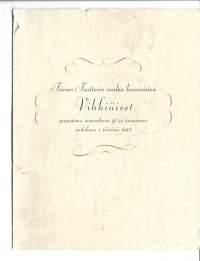 Turun Teatterin uuden huoneiston Vihkijäiset  1928