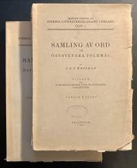 Samling av ord ur östsvenska folkmål - Tredje häftet &amp; Fjärde häftet